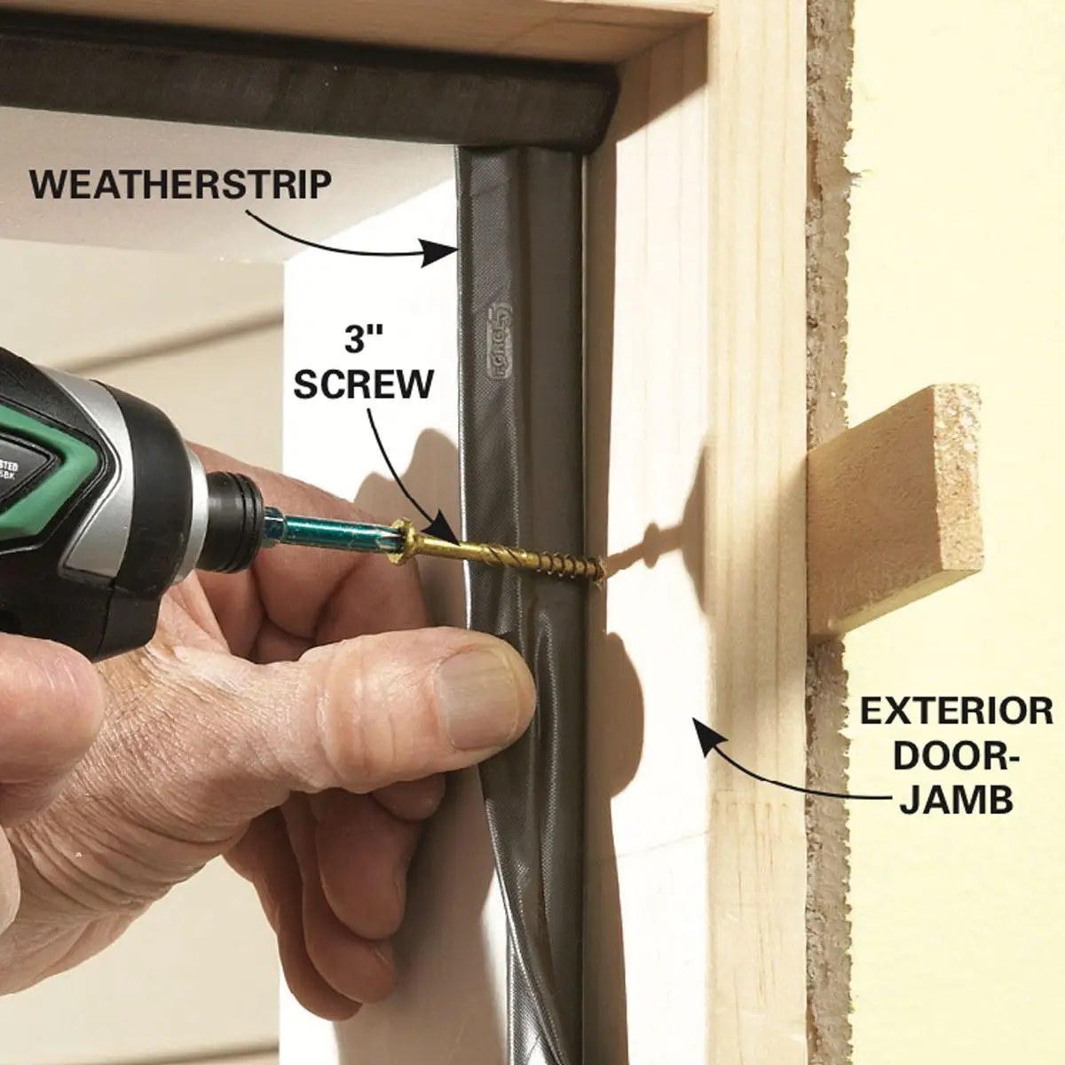 Should You Screw Or Nail A Door Frame?