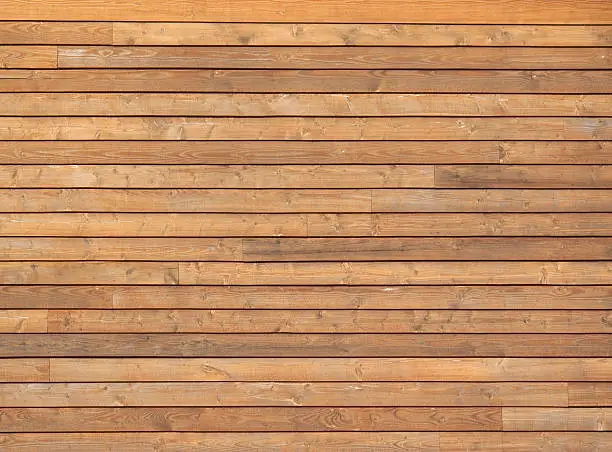Cedar siding on building exterior.